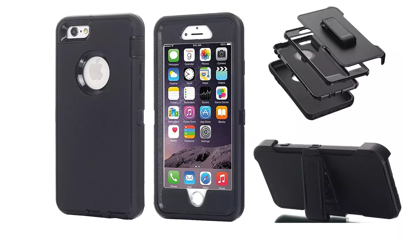 iPhone 6s Plus/6 Plus Shockproof Heavy Duty Hard Belt Clip Case Cover - Second Medium