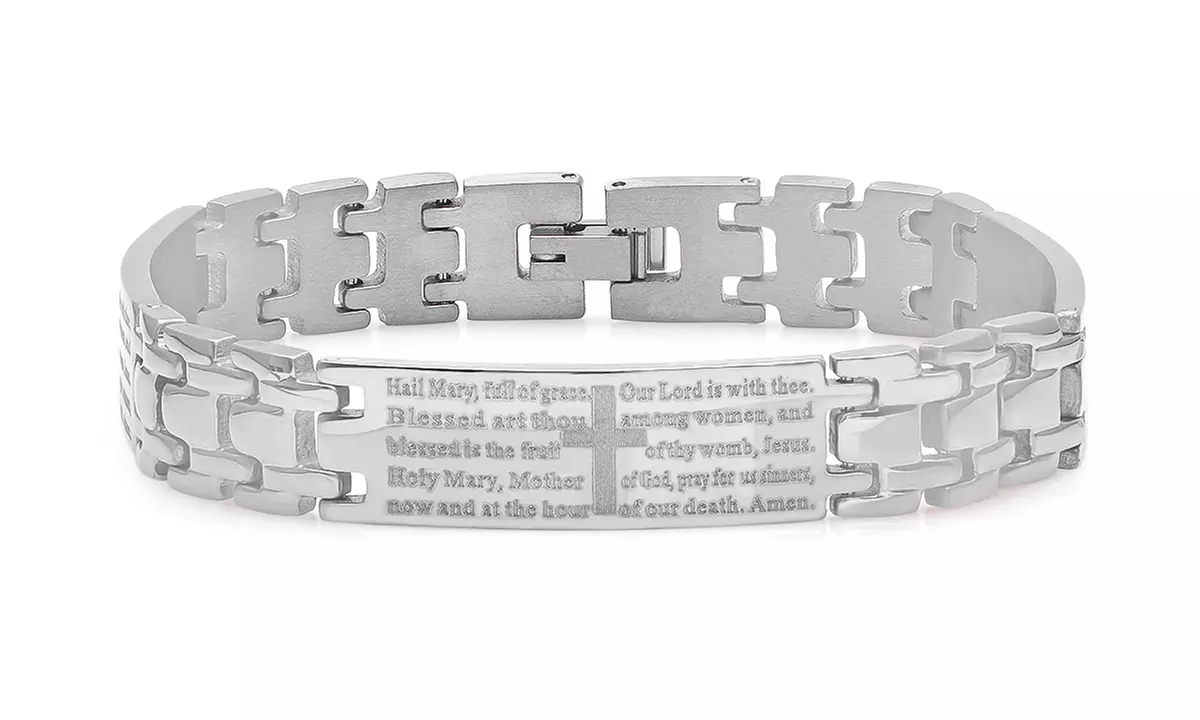Mens Prayer Bracelets in English or Spanish DS