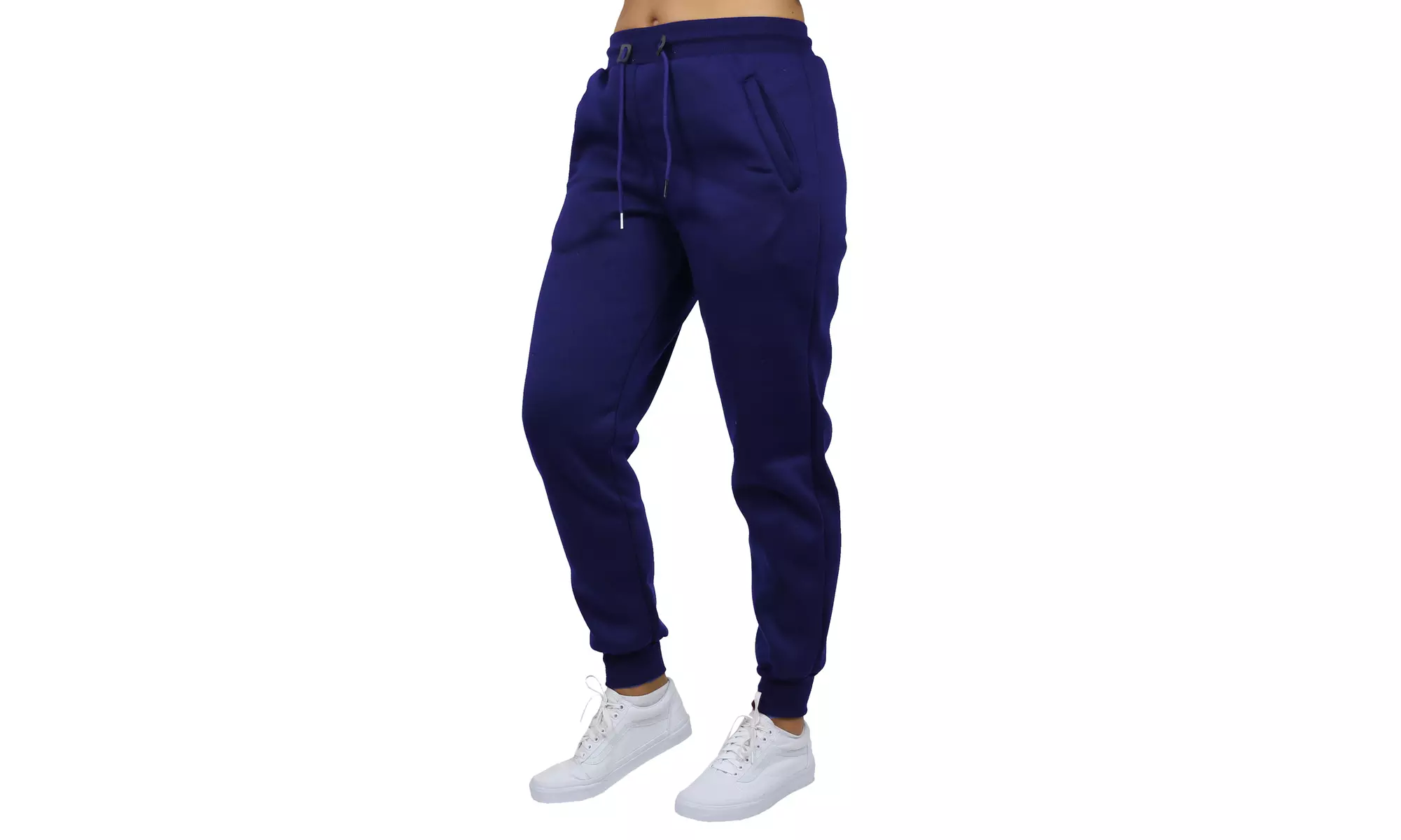 Women's Loose-Fitting Fleece Jogger Sweatpants With Zipper Pockets (S to 3XL)