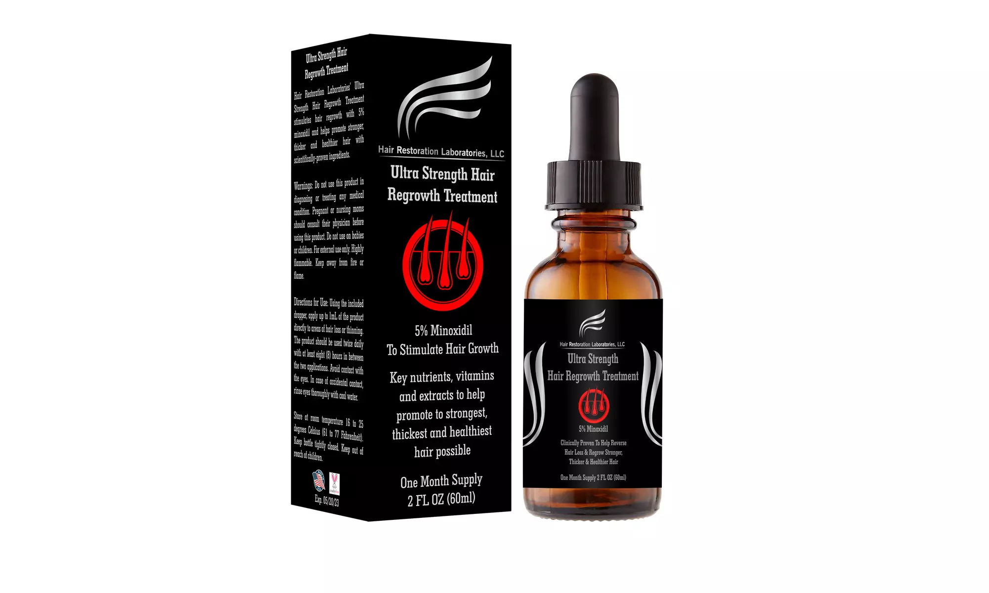 Hair Restoration Laboratories' Ultra Strength Hair Regrowth Treatment  - Second Medium