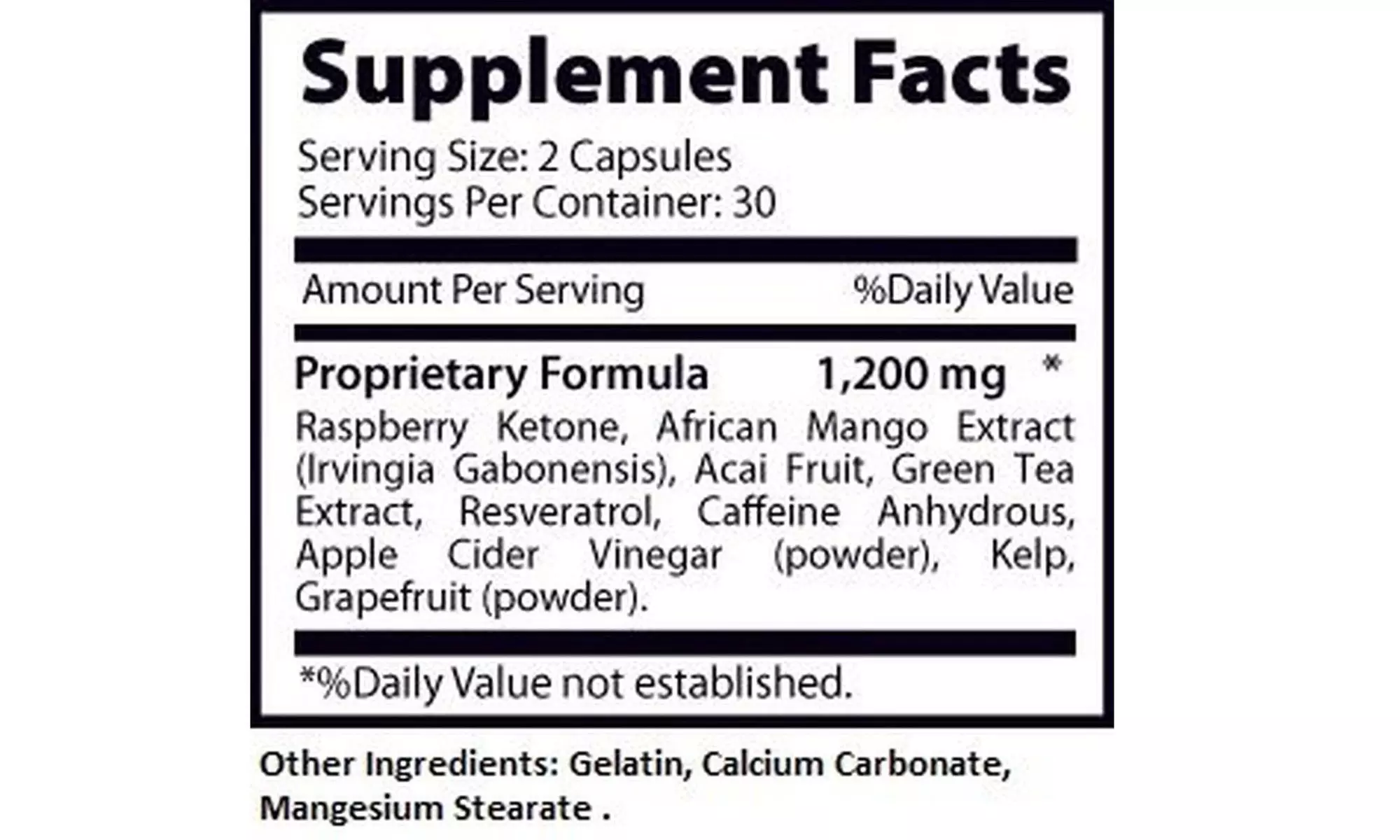 Raspberry Ketone Lean Advanced Weight Loss Supplement 60 Cap 4 Bottles - Second Medium