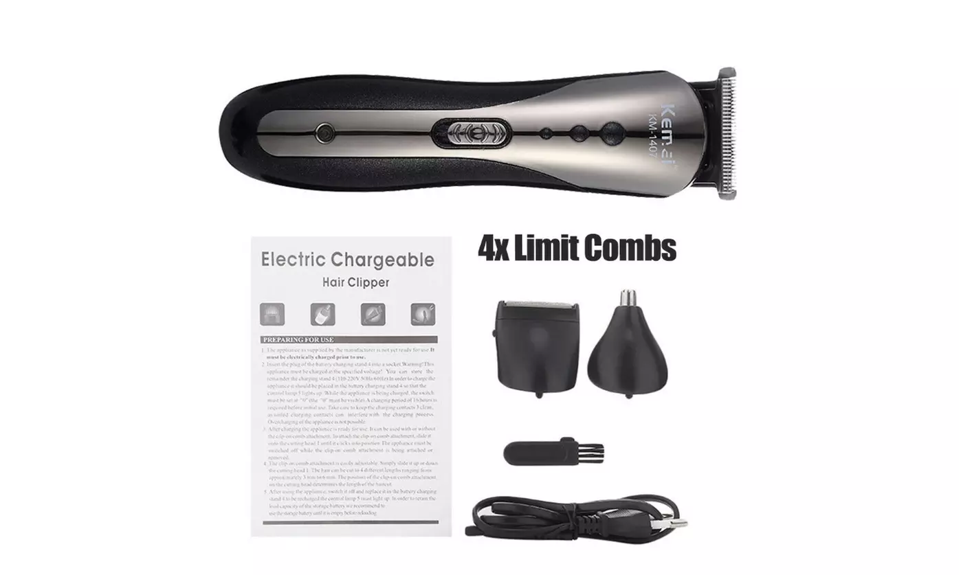Professional Hair Clippers Trimmer Kit Hair Cutting Machine for Men Barbershop