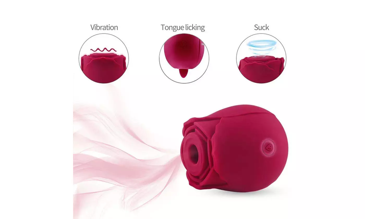3 in 1 Shape Sucking Vibrator G-spot Clitoral Sex Toy 7 Speed Waterproof  - Second Medium