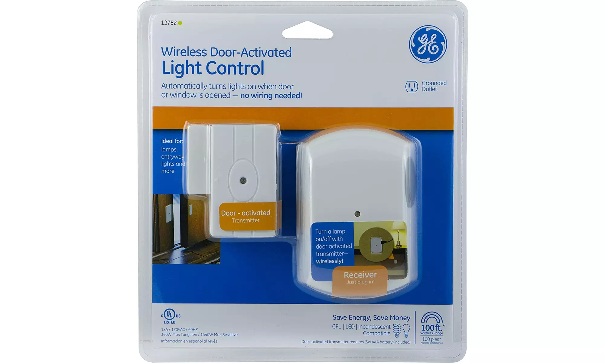 Wireless Activated Control with 1 Grounded Outlet Receiver - Primary Image