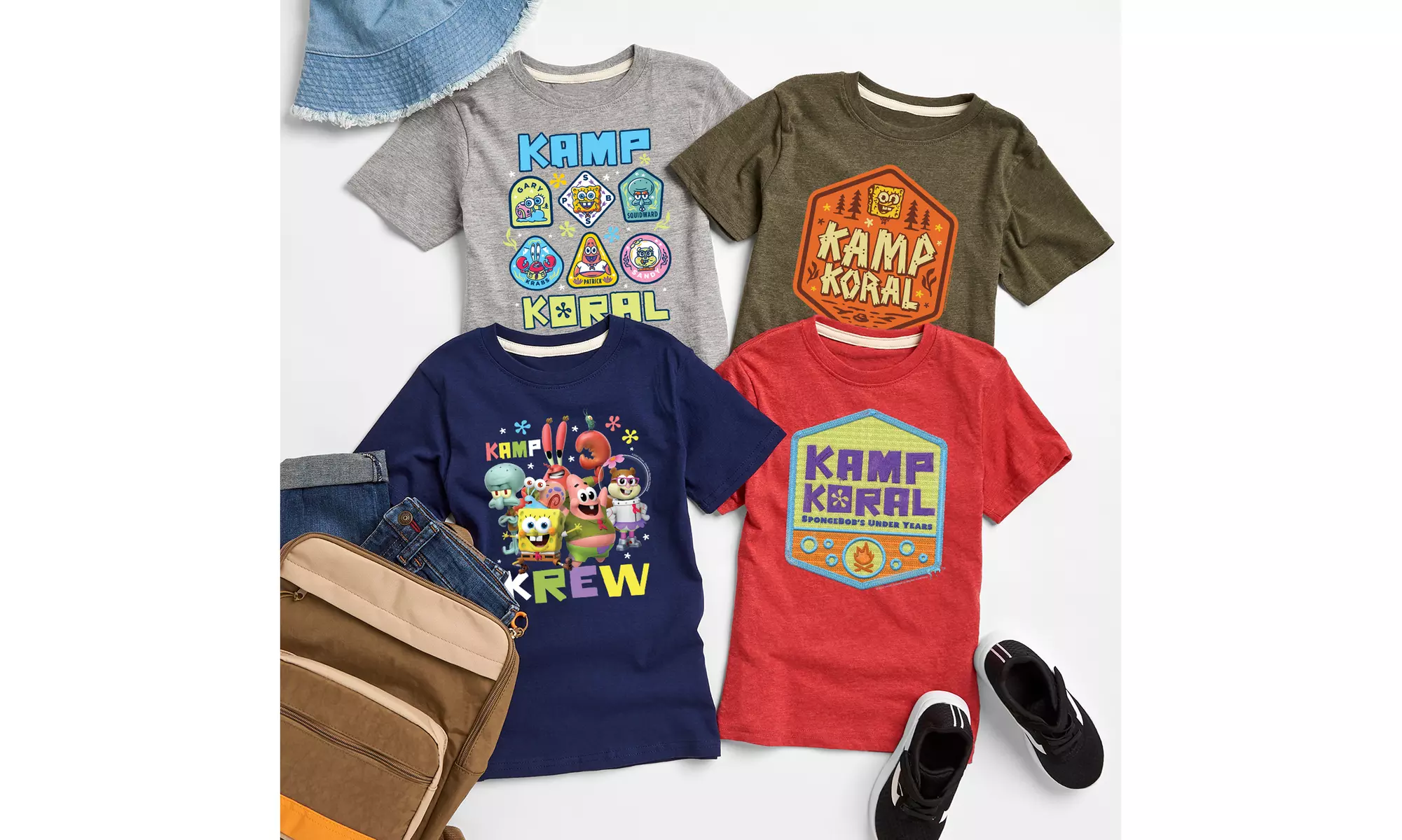 SpongeBob Kamp Koral Kid's Tees Officially Licensed - Primary Image