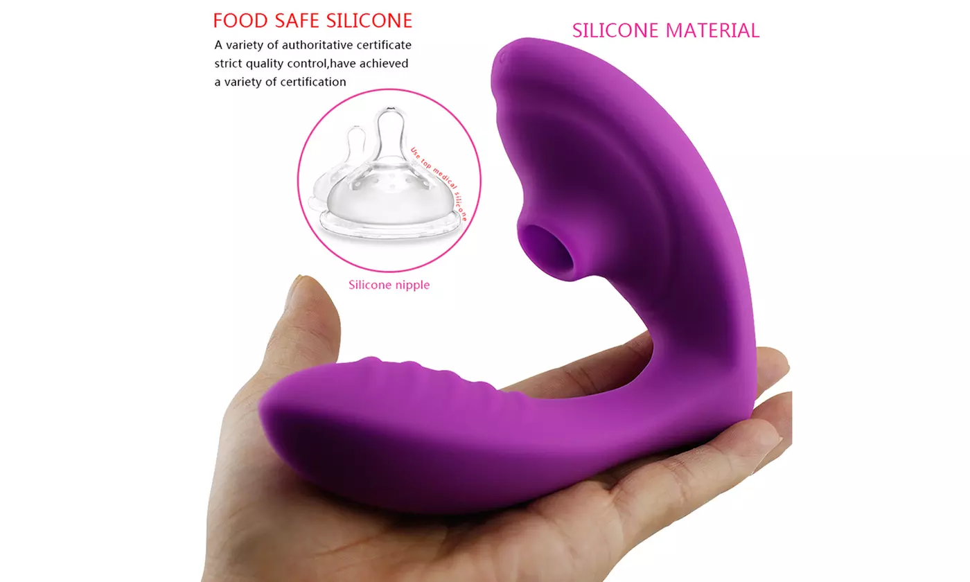G Spot Clit Sucking Nipple Vibrator Sucker Clitoral Stimulator Dildo Sex Toys