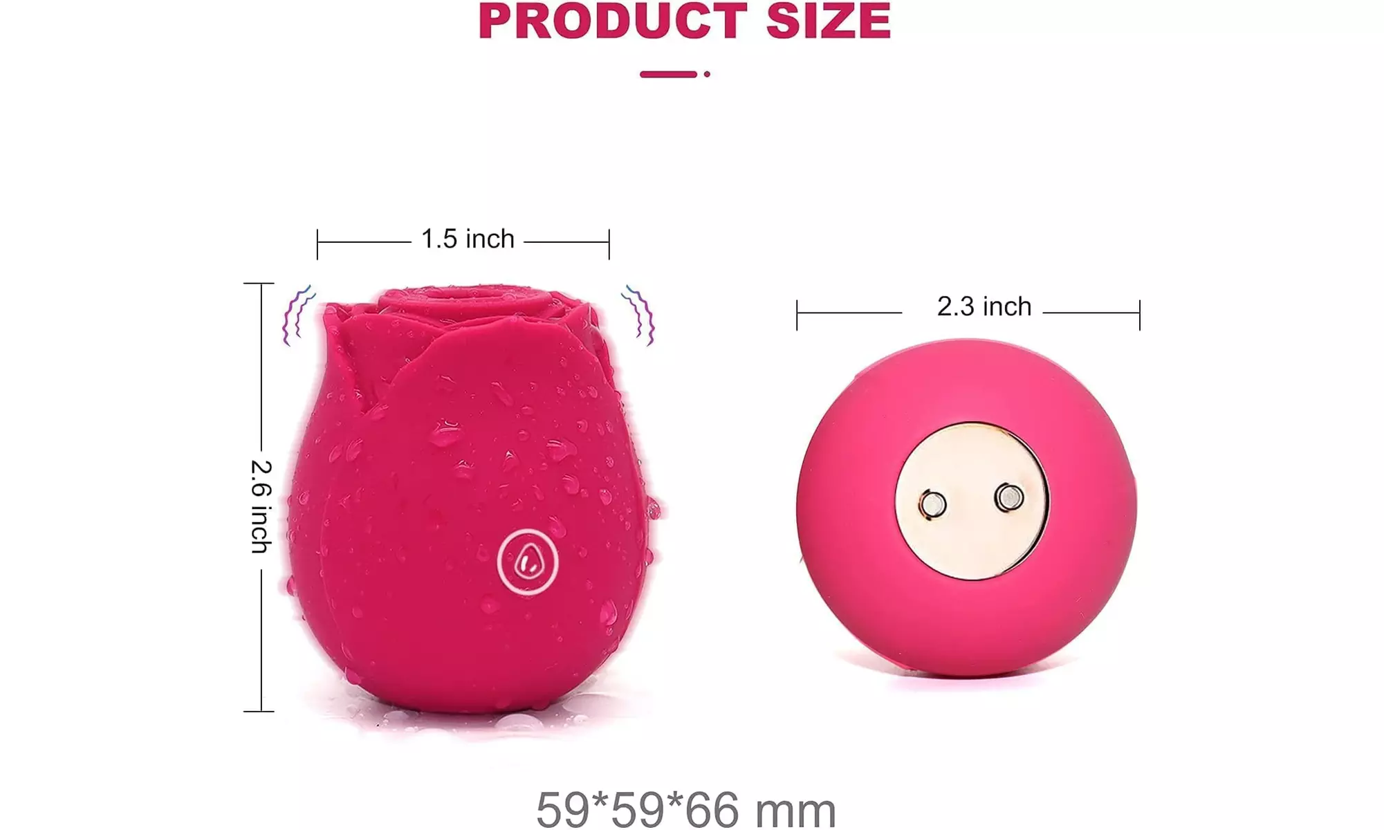 10 Speeds Vibration&Suction Rose Nipple Clitoral Sucking Vibrator sex toy - Second Medium