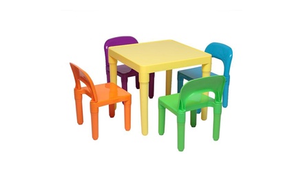 plastic chair and table price