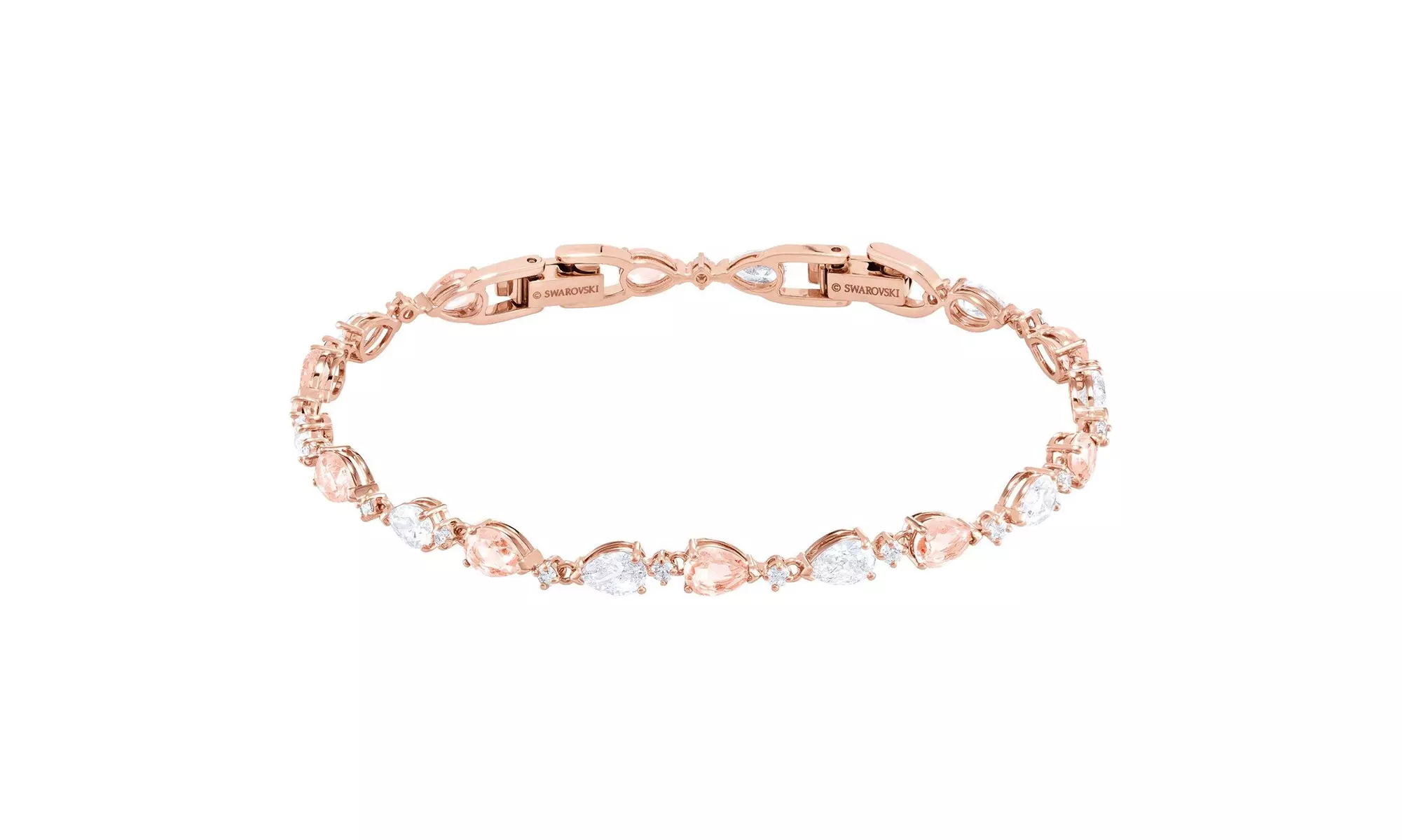 Swarovski Vintage Bracelet - Pink - Rose Gold Plating - Primary Image