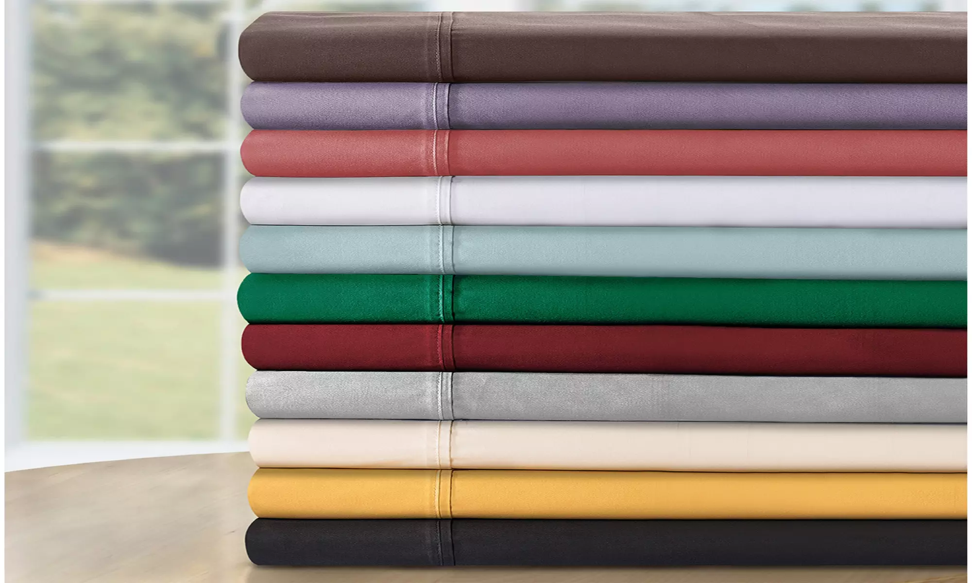 Superior Egyptian Cotton 530 Thread Count Solid Bed Sheet Set - Primary Image