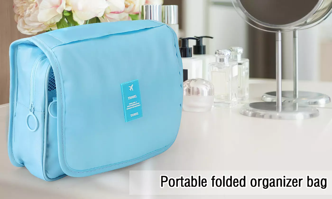 Large Cosmetic Makeup Travel Organizer Hanging Toiletry Bag