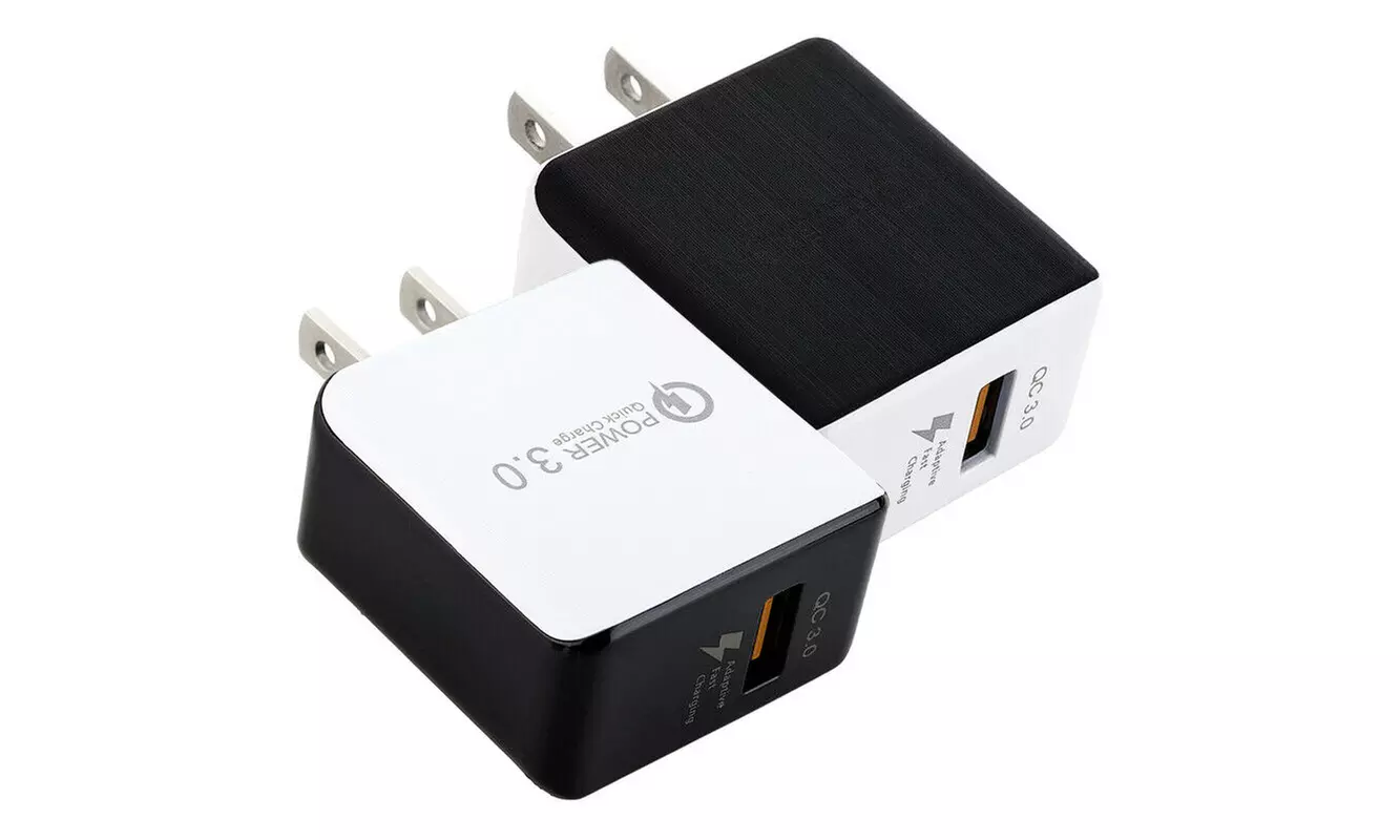 Samsung Galaxy S10 S9 S8 Note 9 10 Fast Charging USB Wall Charger Adapter  Cable - Primary Image