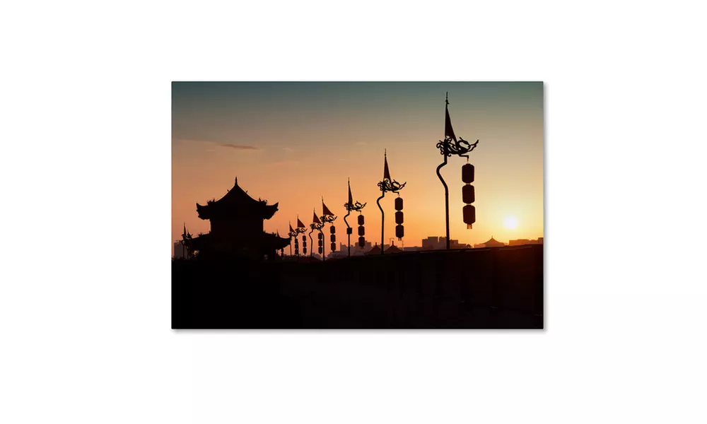 Philippe Hugonnard 'Chinese Shadow' Canvas Art - Second Medium