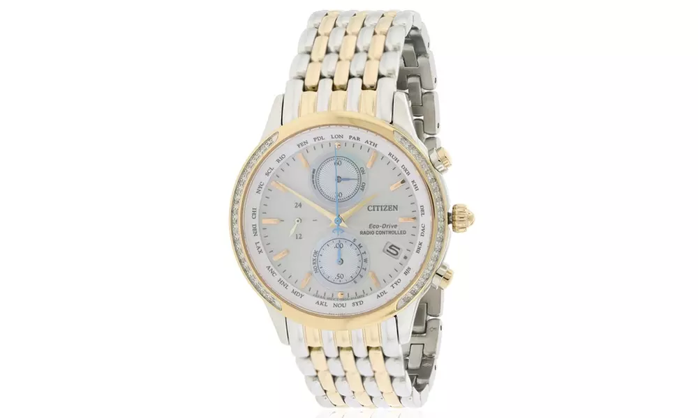 Citizen Eco-Drive World Chronograph A-T Atomic Ladies Watch FC5006-55A - Primary Image