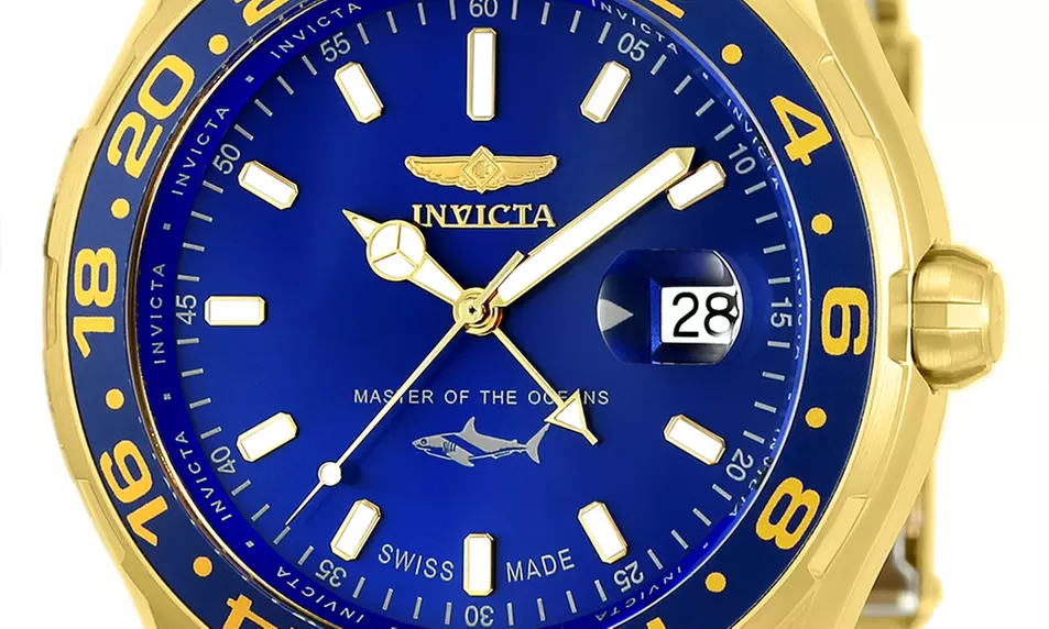 Invicta Men's 25823 Pro Diver Quartz 3 Hand Blue Dial Watch - Second Medium
