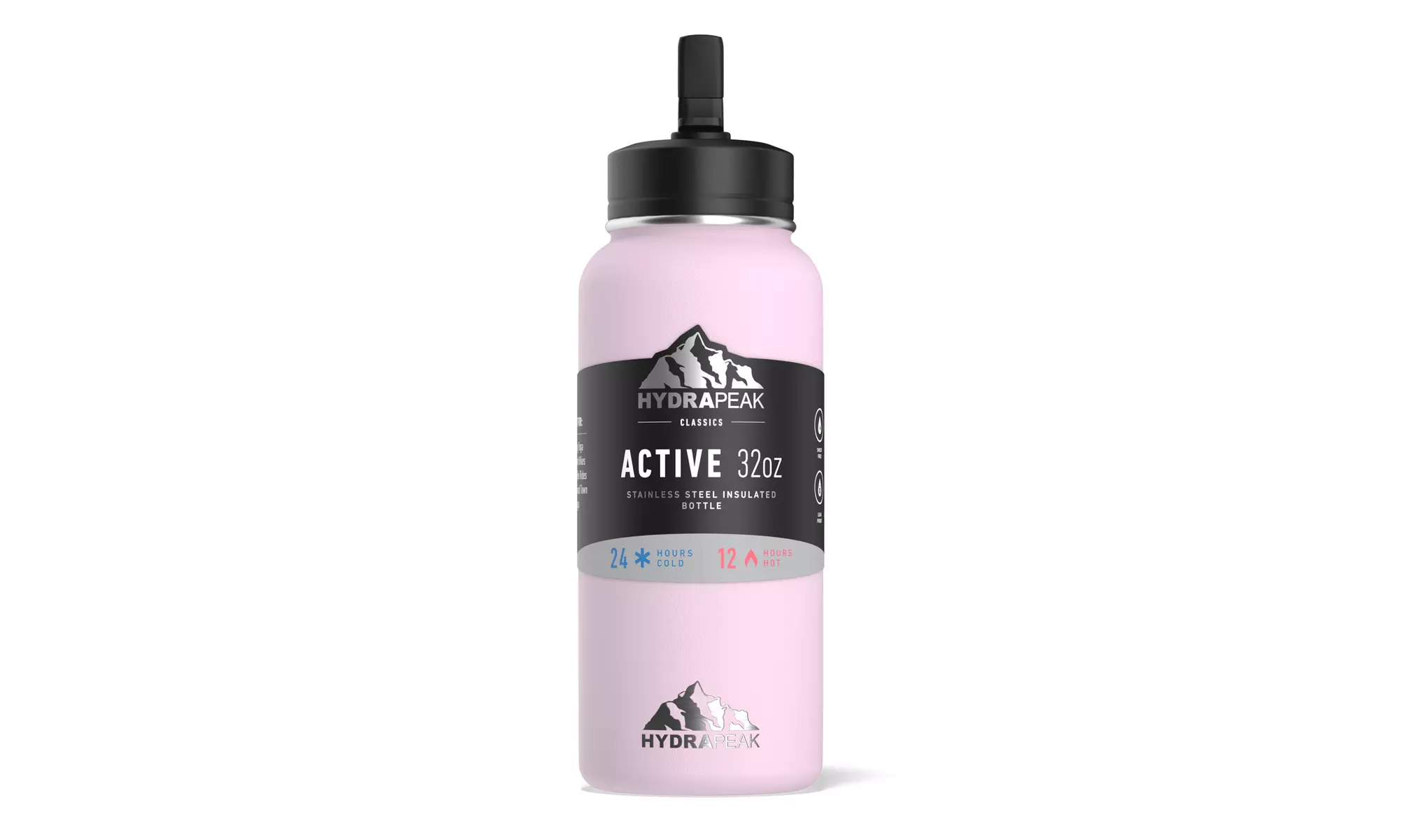 HydraPeak 32oz Wide Mouth Stainless Steel Water Bottle - Second Medium