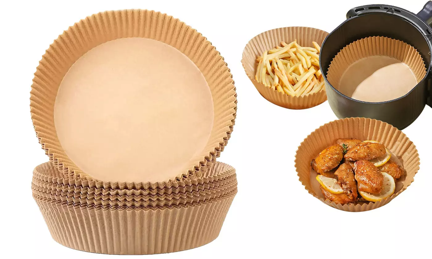iMounTEK Air Fryer Parchment Paper Liners Circle Wall Paper Liner Sheet (50pcs) - Primary Image