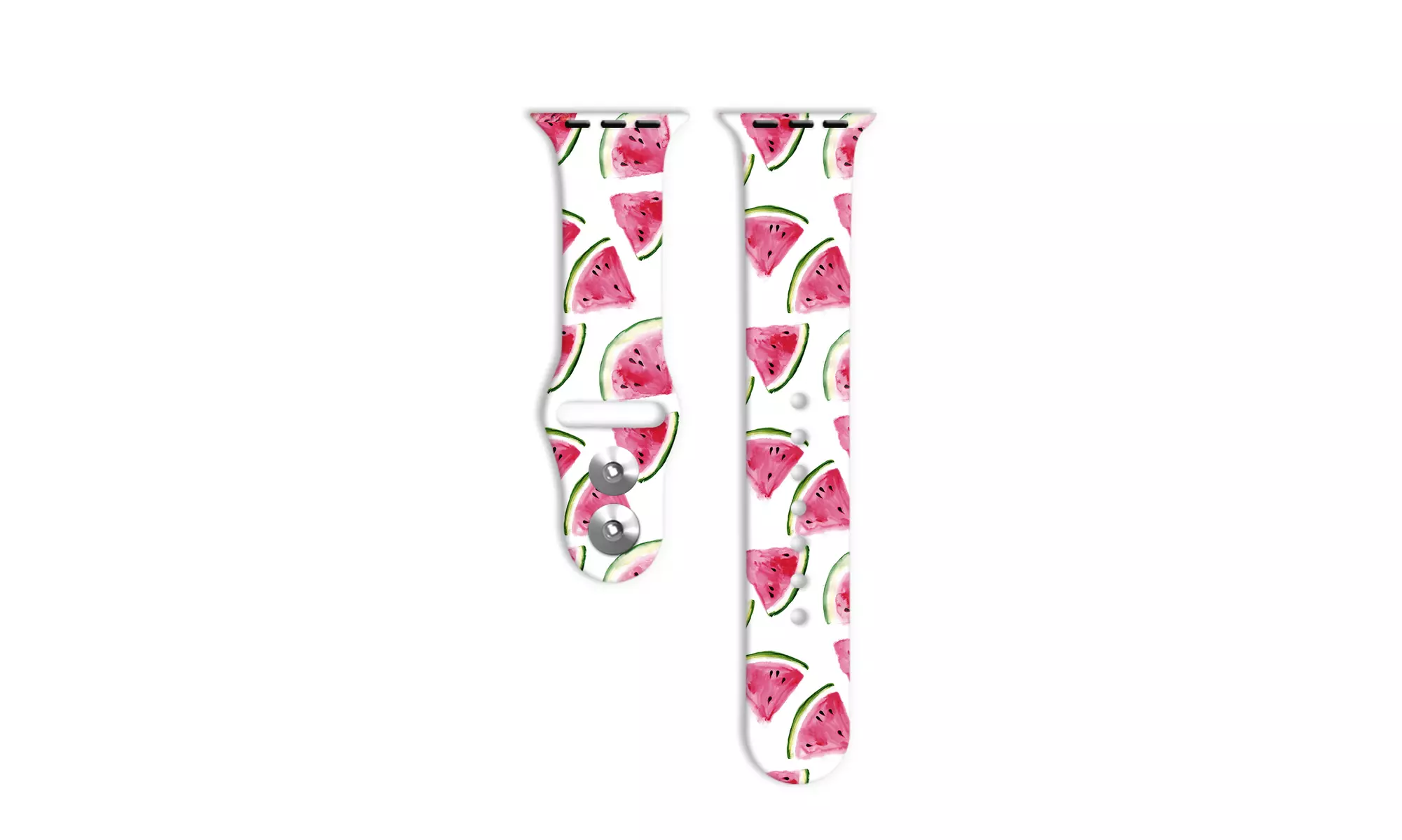 Printed Apple Watch Silicone Band Fruits Polka Dots and Animals