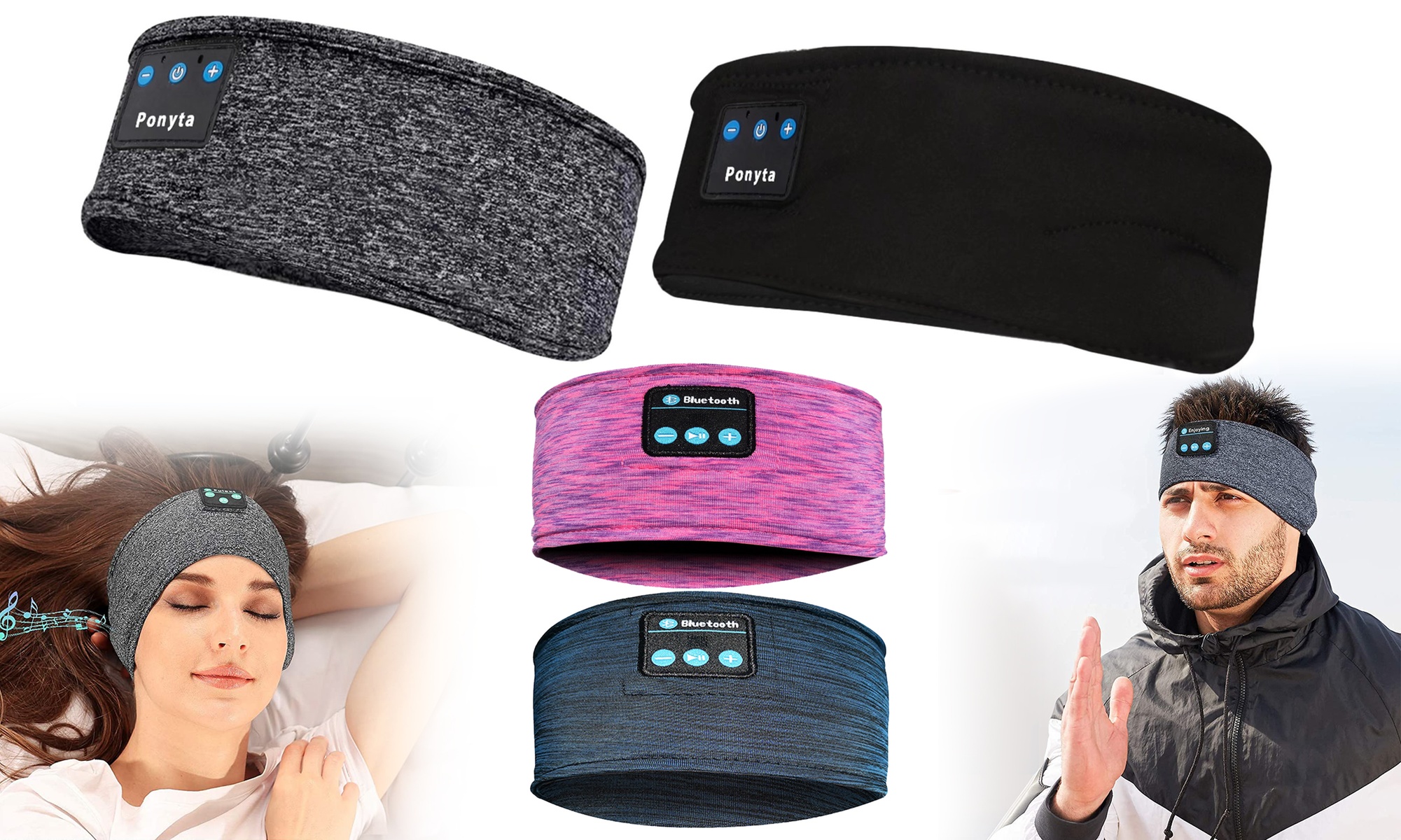 Sleep Headphones Bluetooth Headband Wireless Headphone Yoga Workout Running Gift