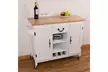 Large Wooden Kitchen Island Trolley with Heavy Duty Rolling Casters - Second Medium