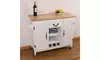 Large Wooden Kitchen Island Trolley with Heavy Duty Rolling Casters