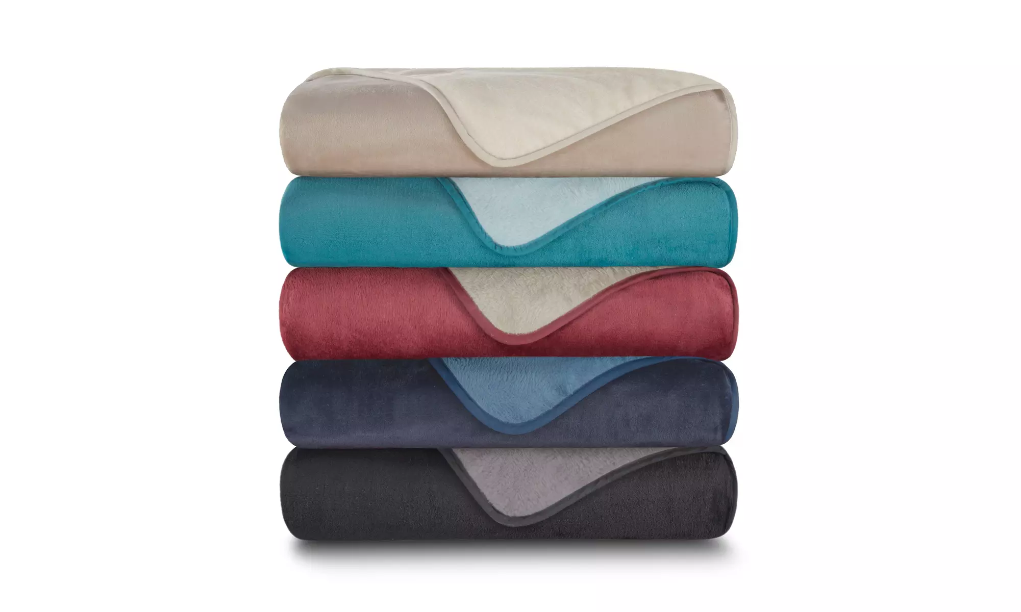 All Season Soft Reversible Plush Blankets - Primary Image