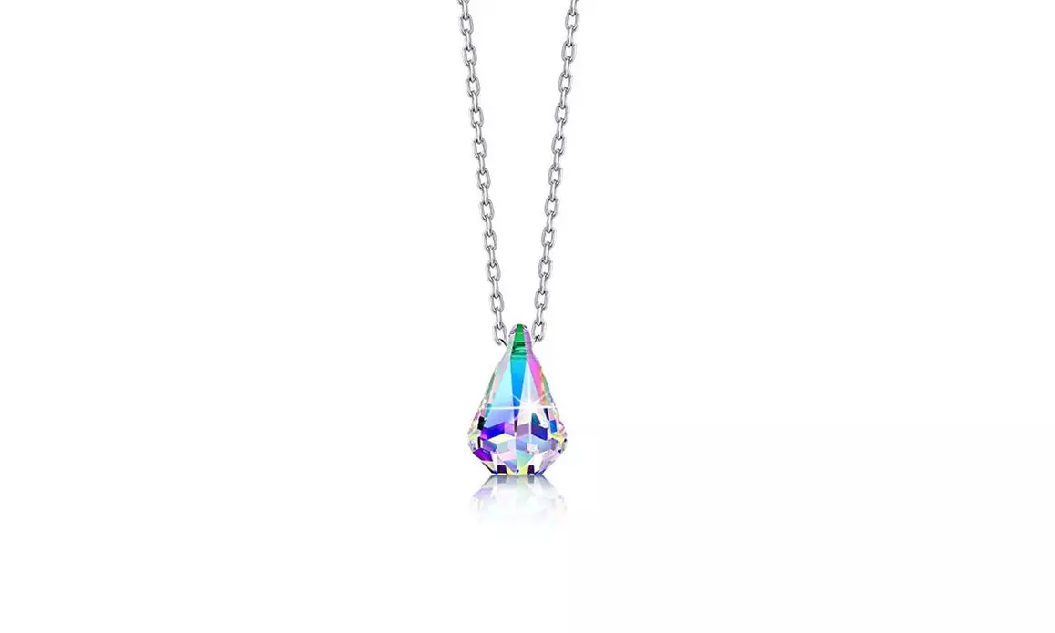 Mina Bloom Aurora Borealis Necklace Made With Crystals From Swarovski  - Second Medium