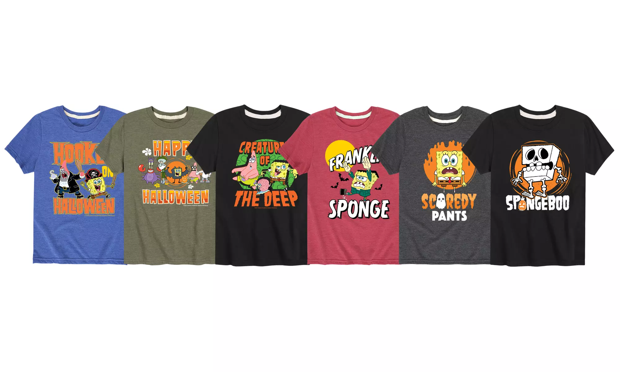 Boy's SpongeBob Tees Offically Licensed By Hybrid Apparel - Primary Image