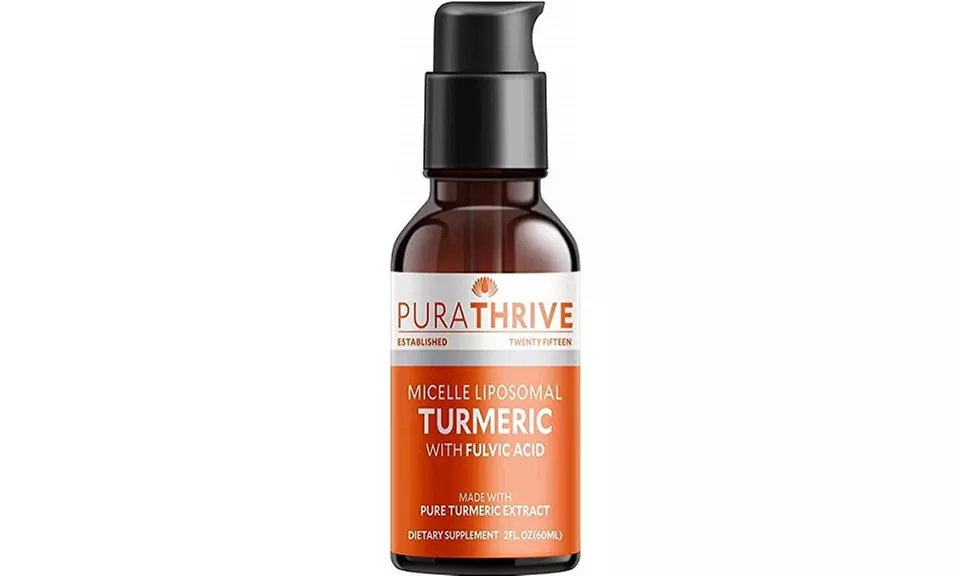 PuraTHRIVE Liquid Turmeric Extract. Premium Supplement with Organic Turmeric - Primary Image