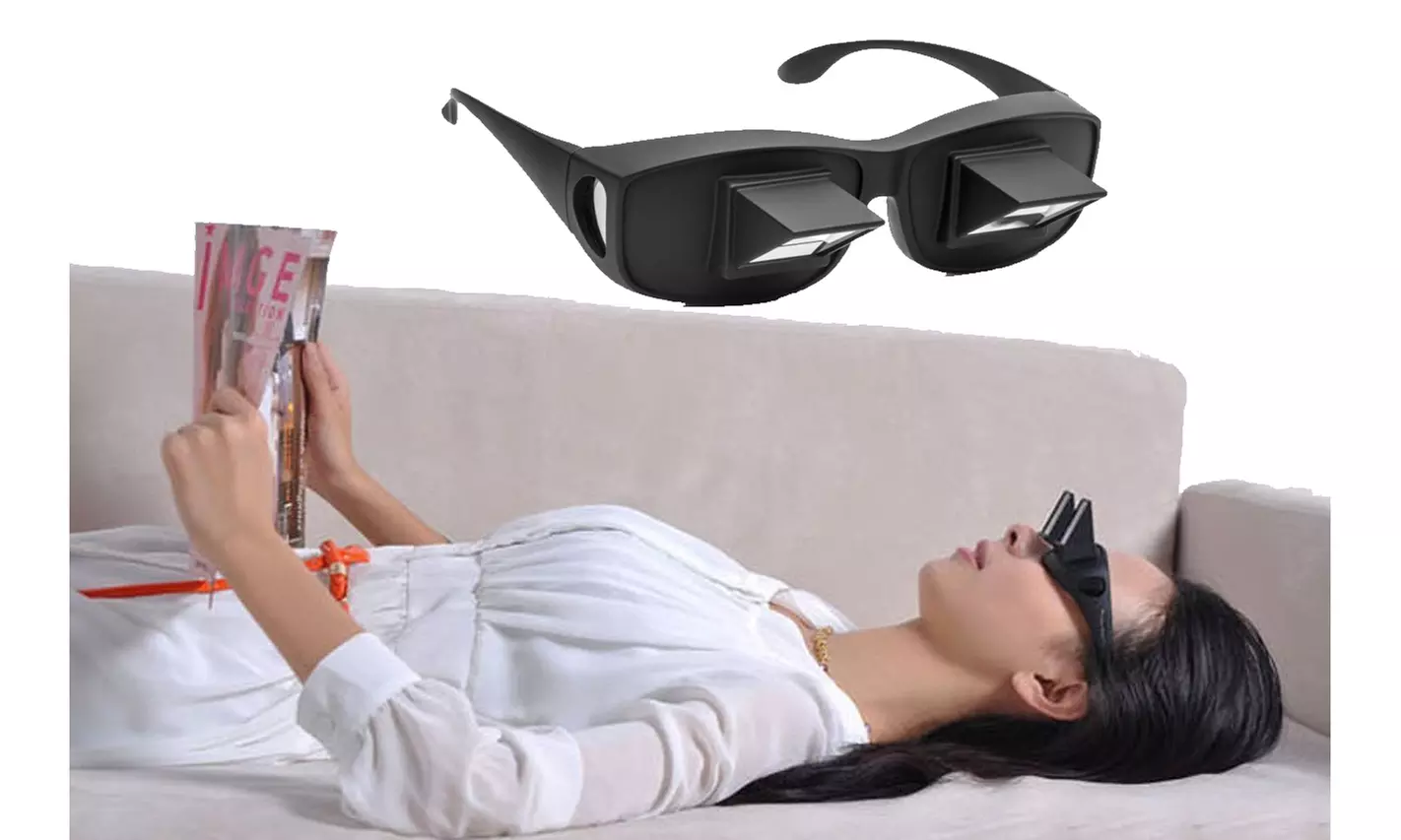 Bed Prism Spectacles Lying Down Horizontal Lazy Glass Bed Reading - Second Medium