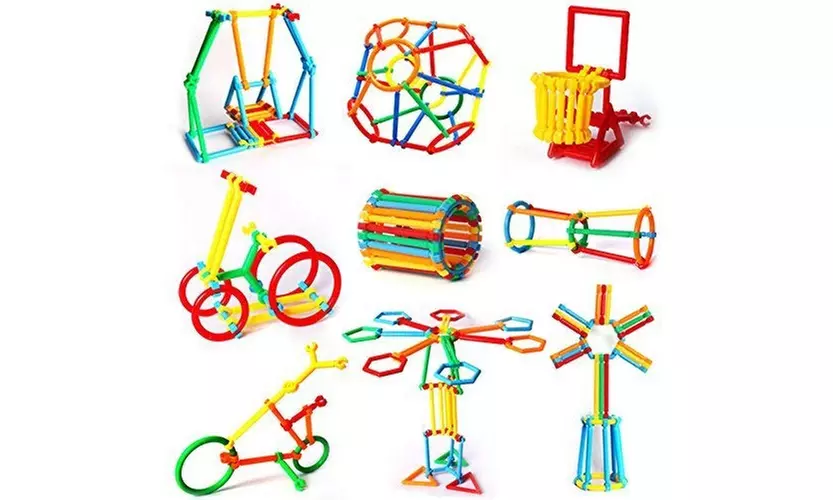 Interlocking Toys for Kids Connecting Toys Construction Toy Kit - Primary Image