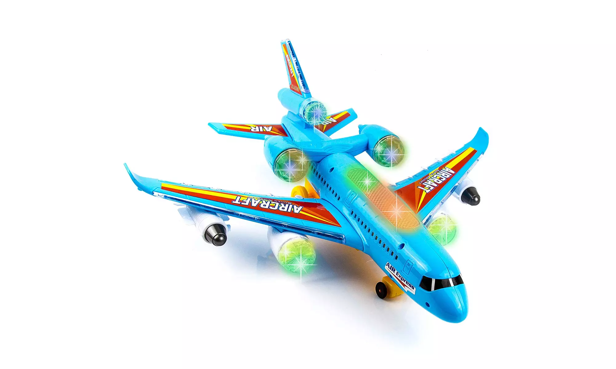 Airbus Airplane Toys for Kids Bump and Go Action with 360 Degree Rotation Plane - Primary Image