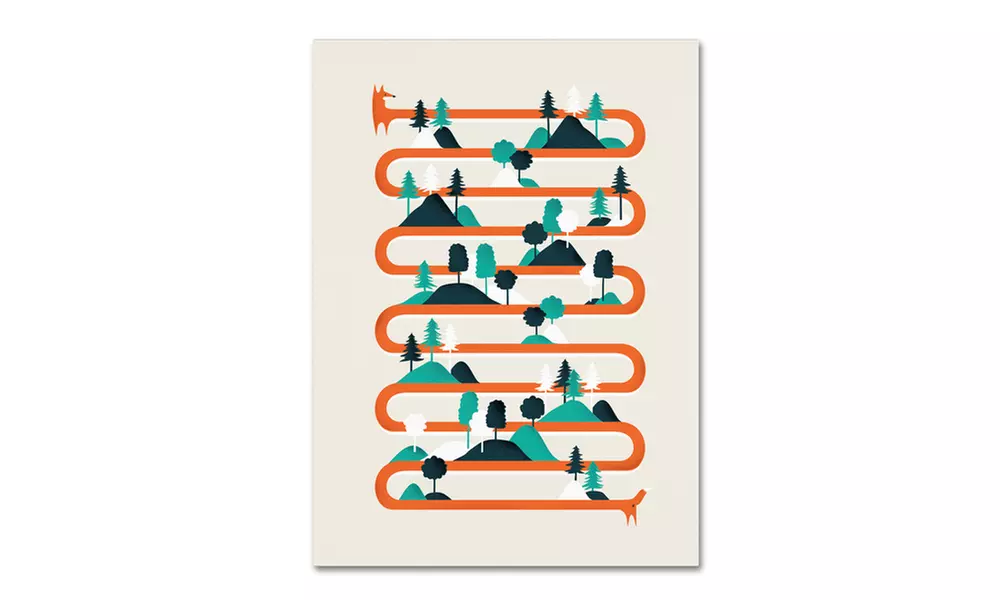 Robert Farkas 'Foxy Stripes' Canvas Art - Second Medium