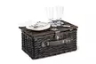 Wicker Picnic Basket Set - Picnic Hamper Set - Willow Picnic Tote - Image 6