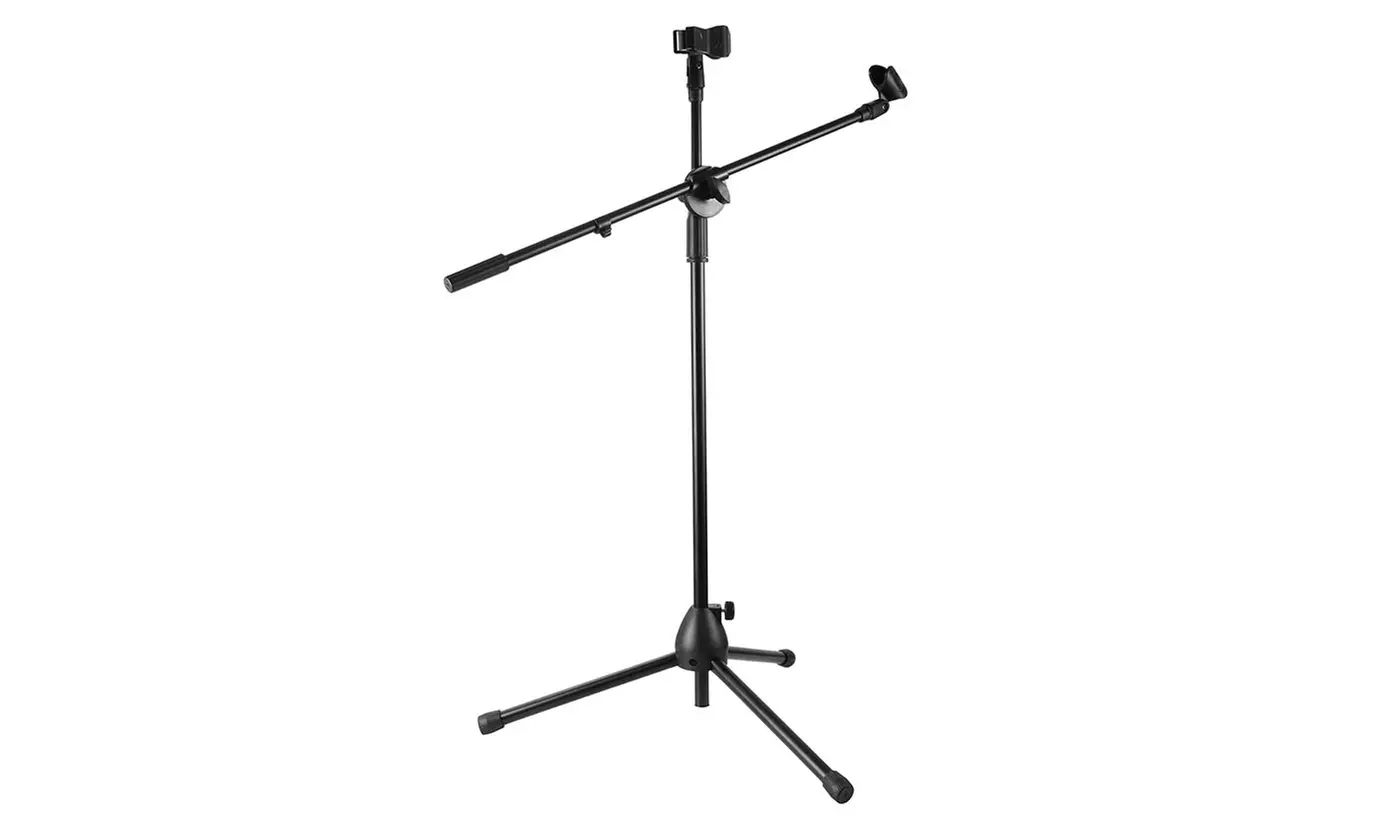 iMounTEK Adjustable Tripod Boom Mic Stands with Mic Clip Holders - Primary Image