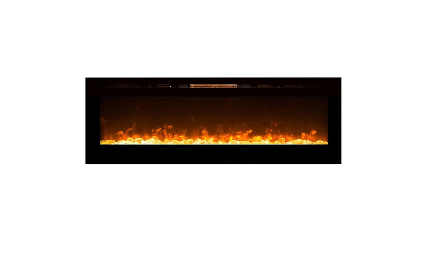 Regal Flame Ventless Heater Recessed Wall Mounted Electric Fireplace Crystal Groupon