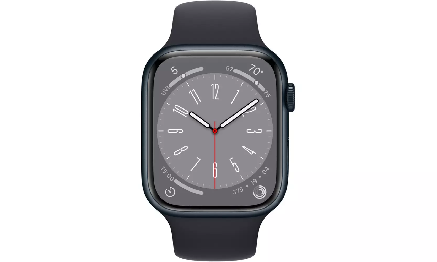 Apple Watch Series 8 45mm (GPS) w/ Medium/Large Sport Band - A Grade Refurbished