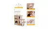 Tall Sky-Castle Design Wooden Modern Luxury Cat Tree
