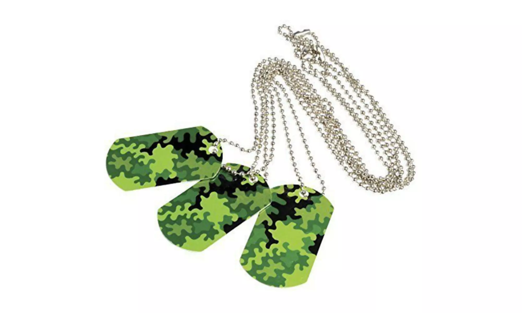 US Toy 4451X10 Camo Dog Tags - 12 Per Pack - Pack of 10 - Primary Image