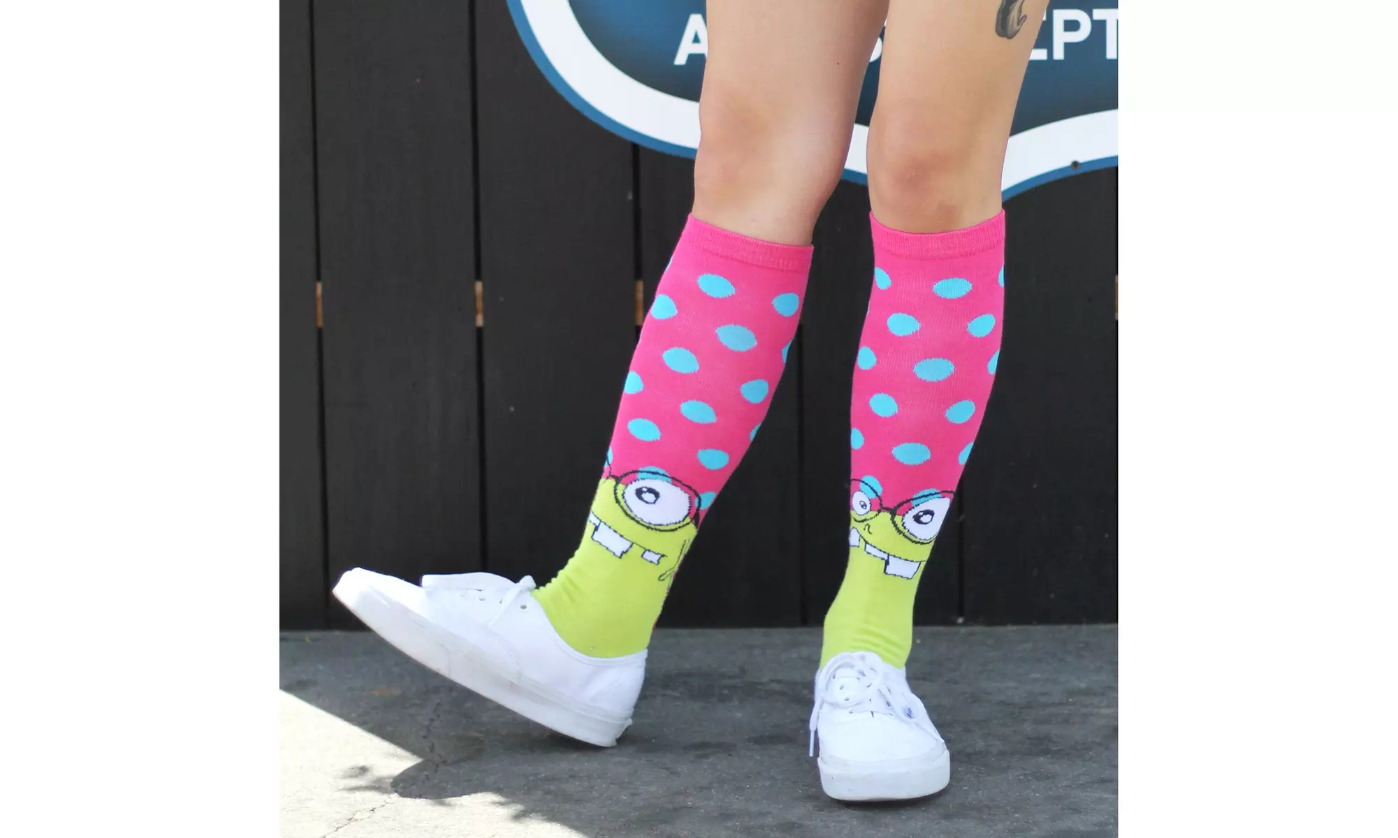 Fun Novelty Multipack TeeHee Knee High Socks for Junior and Women - Primary Image