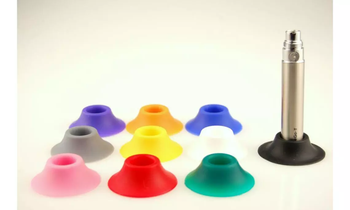 Silicone Holder Base E Cigarettes Pipe Pen Supports Stand Suction For Vape - Primary Image