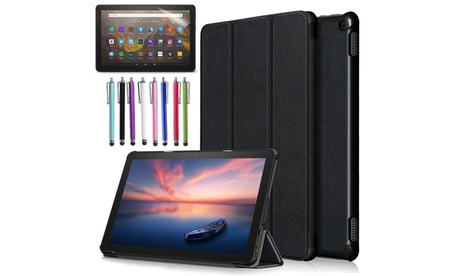 Smart Case For Amazon Fire HD 10 / Fire HD 10 Plus Tablet (11th Generation 2021) Black Cases Keyboards & Sleeves