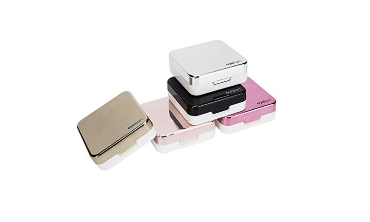 Mini Contact Lens Travel Case Box Container Kit Set Holder With Mirror