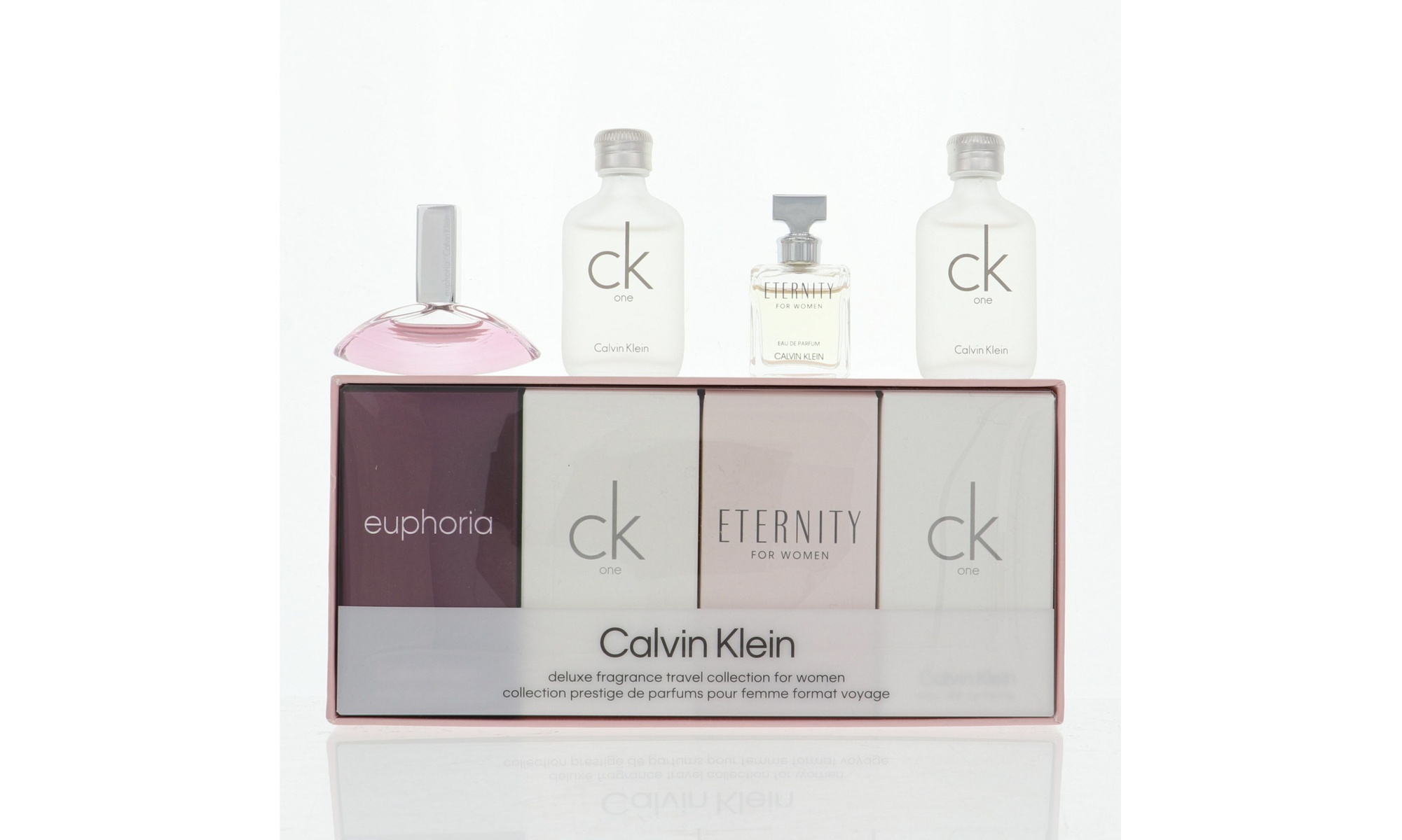 Calvin Klein 4 Piece Gift Set for Women (2- CK One, 1- Eternity, 1- Euphoria)