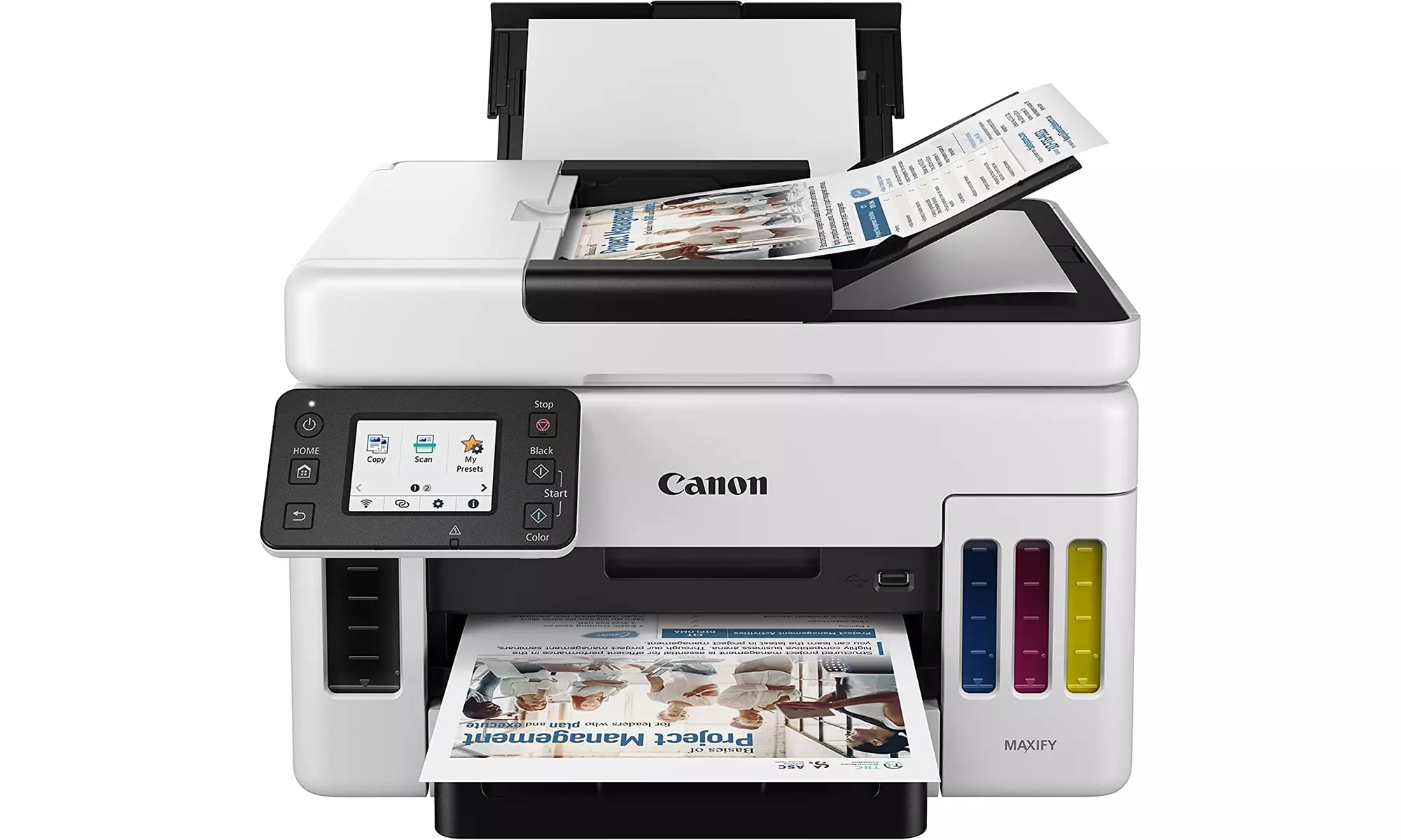 MAXIFY GX6021 Wireless MegaTank Small Office All-in-One Printer (White) - Primary Image