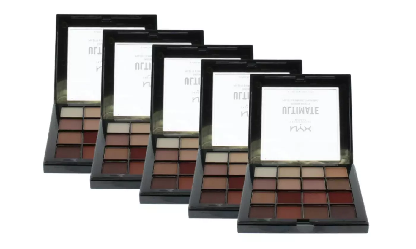 NYX Professional Makeup Shadow Palettes - Choose from 1, 2, 3 or 5 Packs