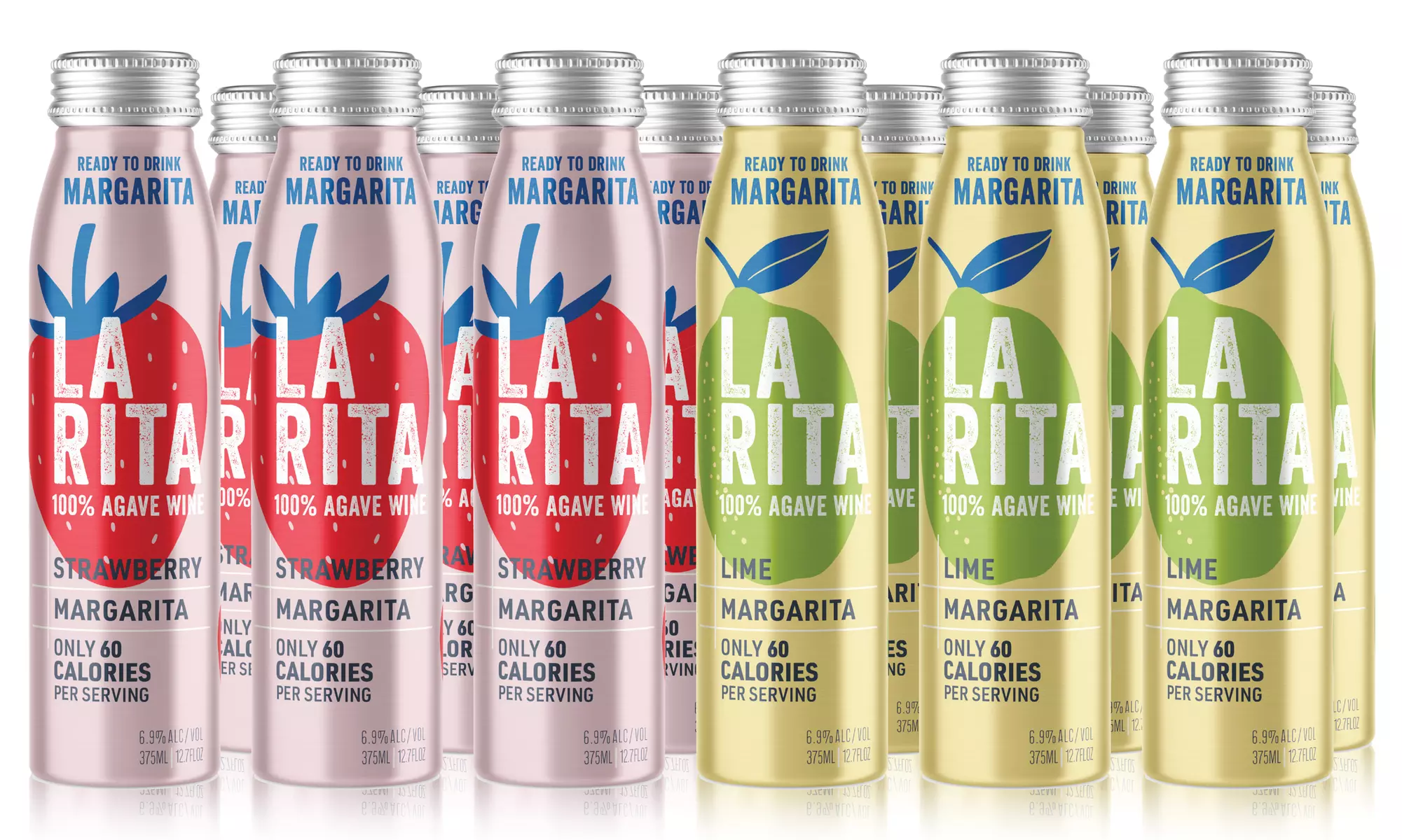 La Rita Lime or Strawberry Margarita Cocktail 12 Cans *Shipping Included* - Primary Image