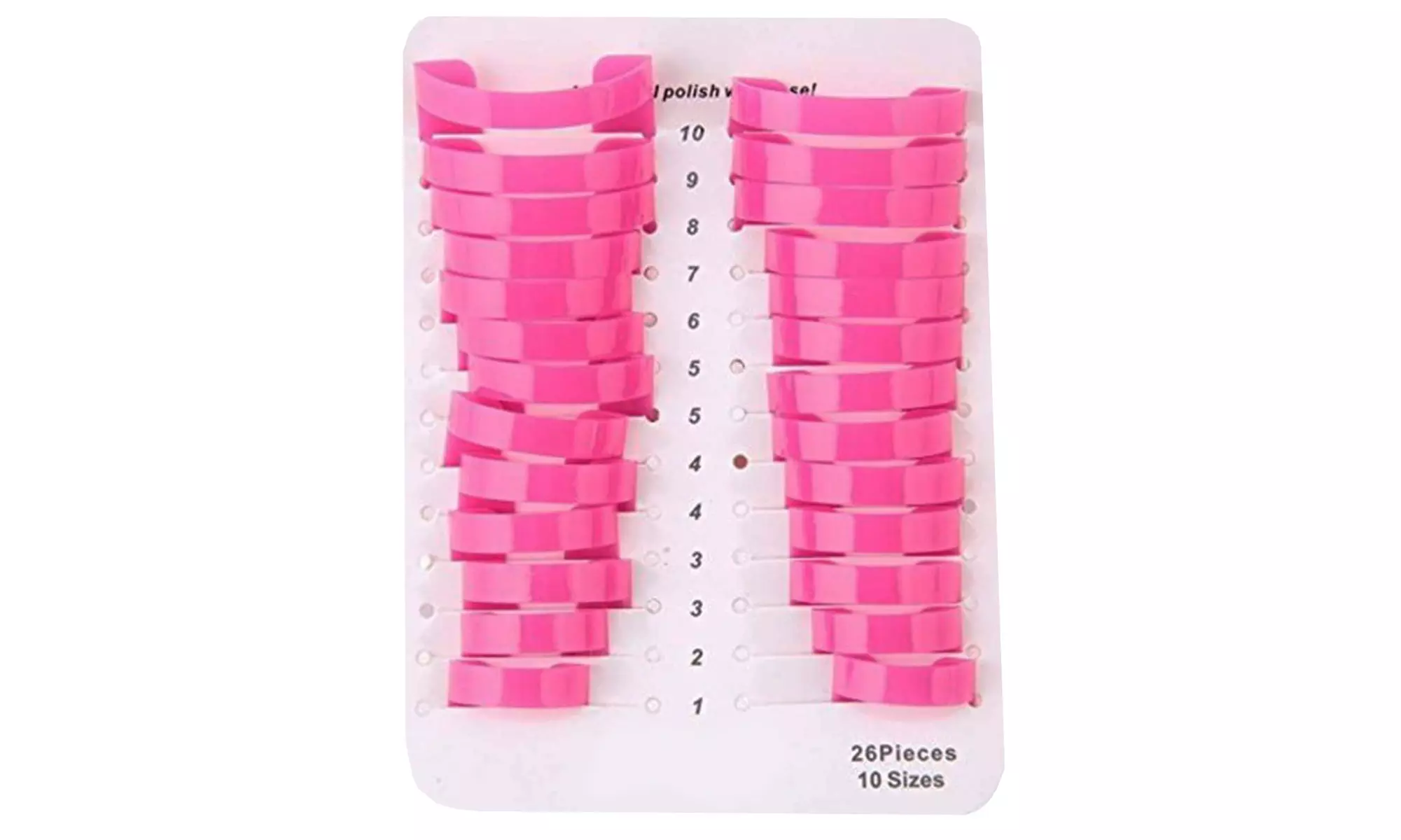 Nail Polish Shield Protector Stencils Kit (26 Pcs) - Second Medium