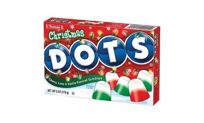 Tootsie 8504 6 oz Tootsie Roll Christmas Dots Candy- Case of 12