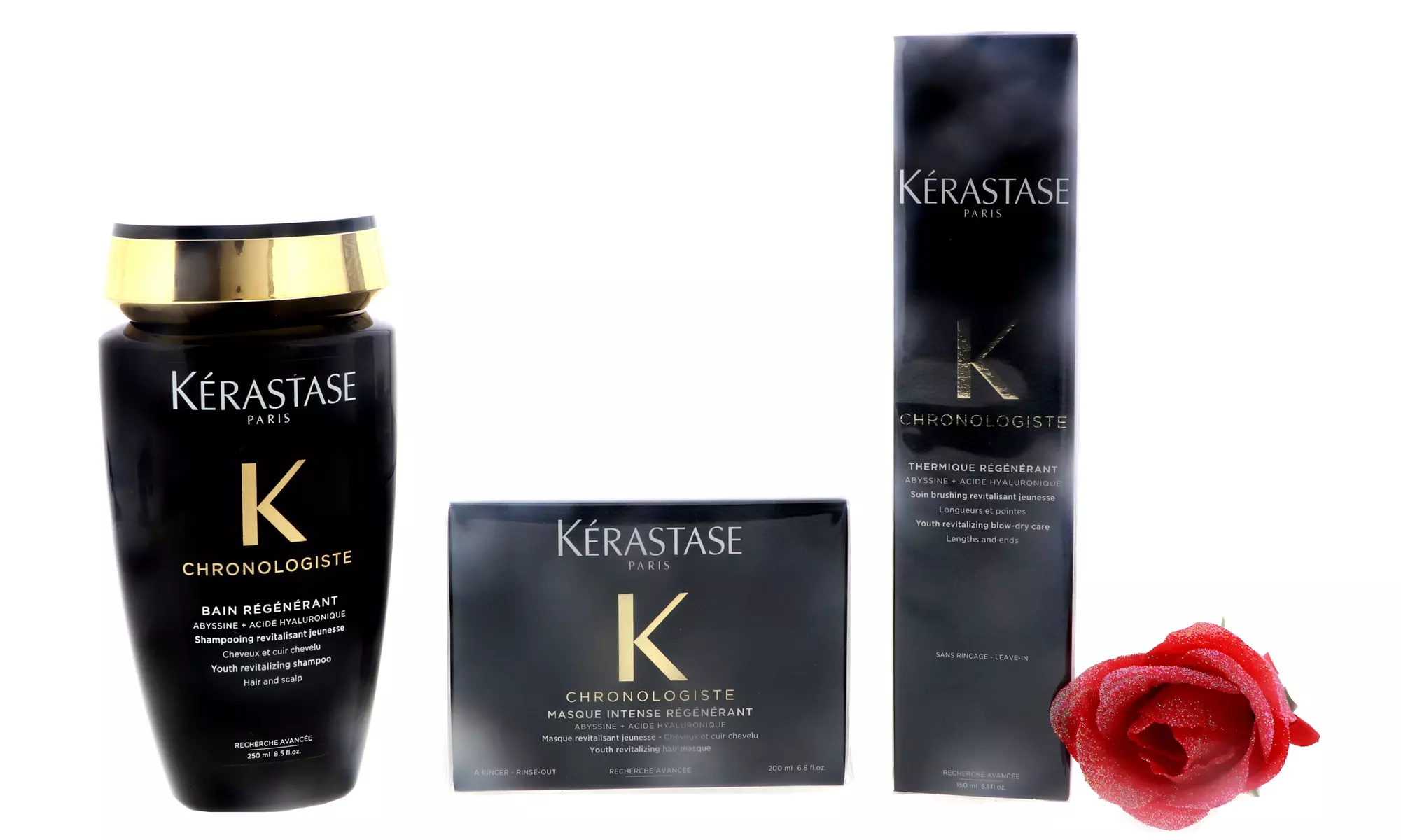 Kerastase Chronologiste Mask,Blow-Dry Care,Huile de Parfum and Shampoo